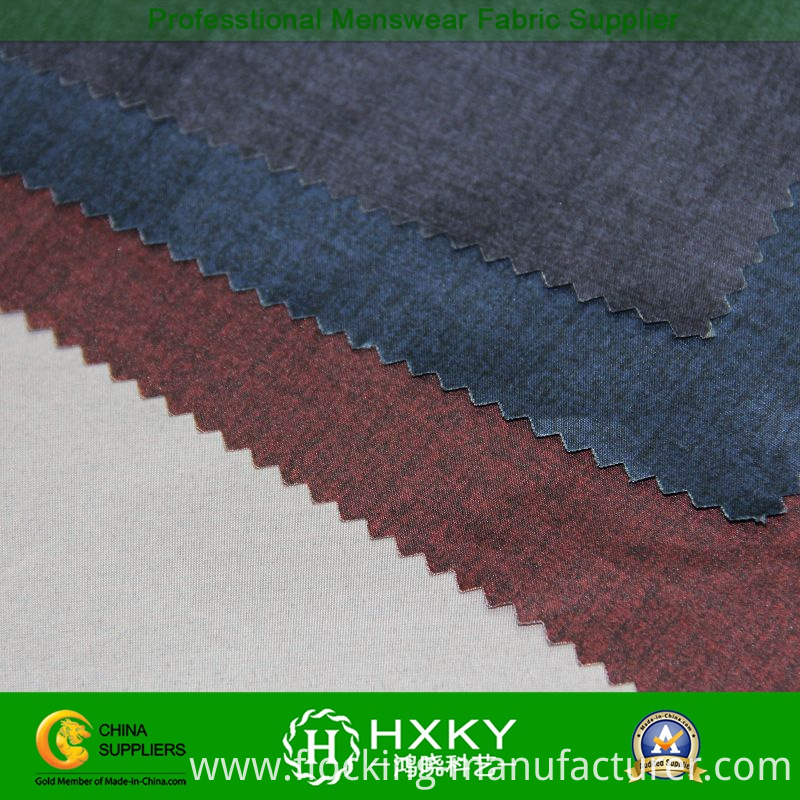 Polyester Pongee Fabric with Printed for Men's Casual Jacket